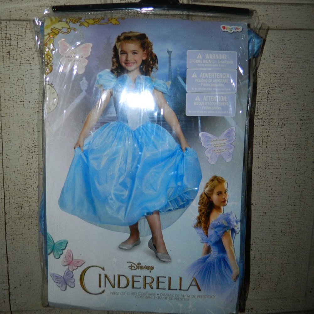 Disguise Disney Cinderella Prestige Costume Girls Size S 4-6X